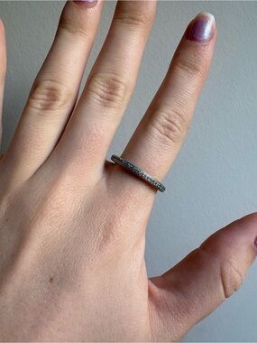 Pandora Sparkle and Hearts Stack Ring
